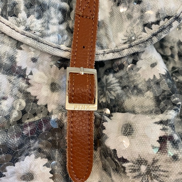 Victoria’s Secret Pink flower sequence backpack - Picture 3 of 6